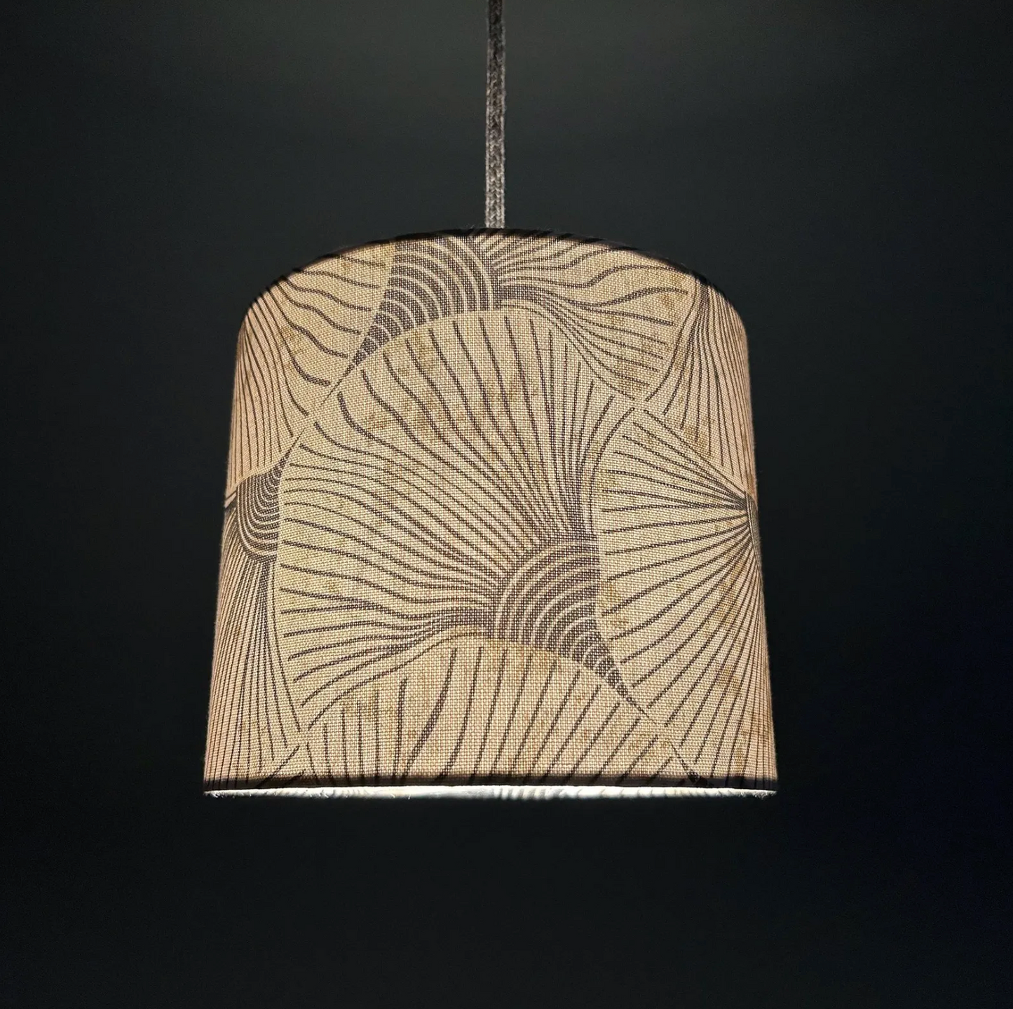 Lampshade "Big Ginkgo Leaves"