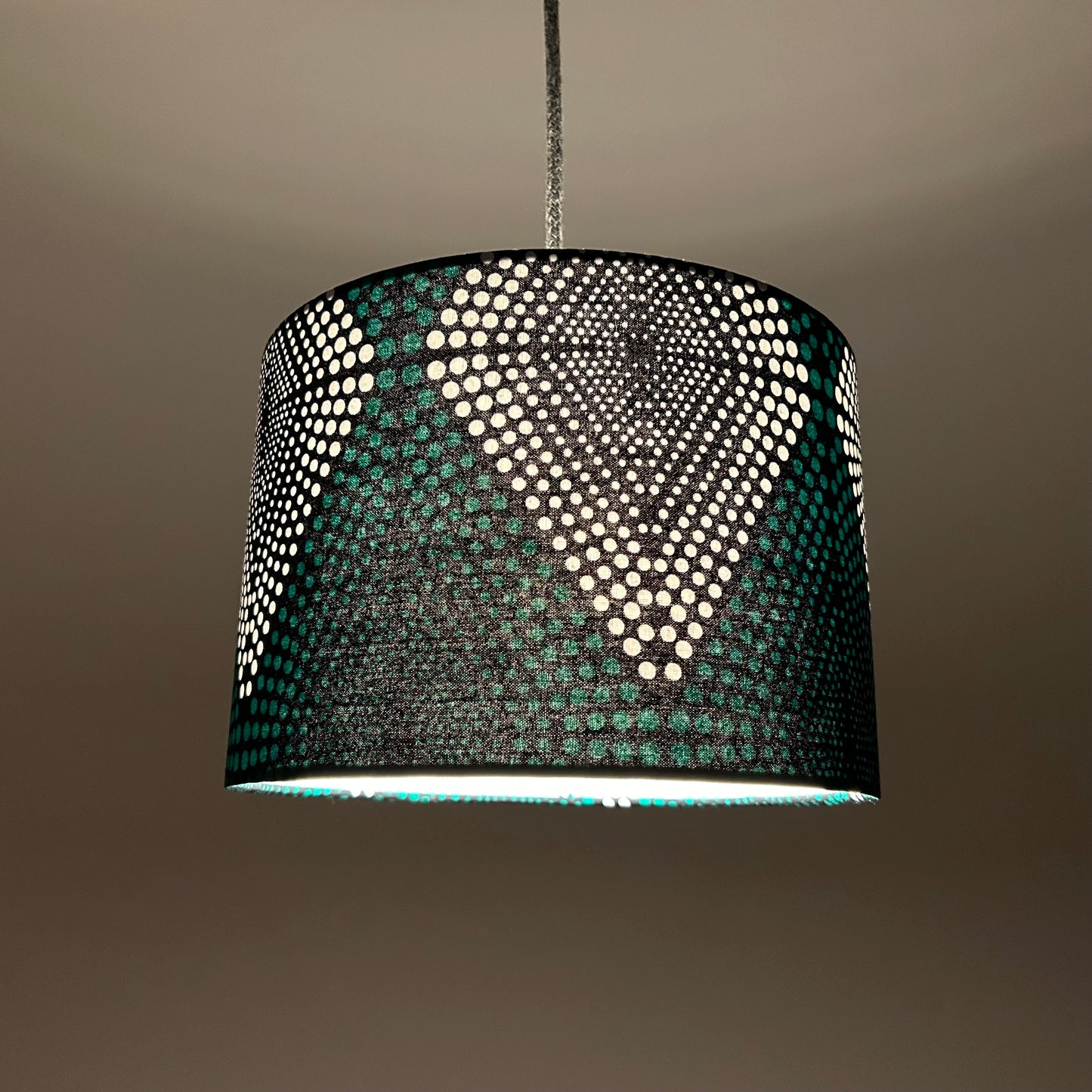 Lampenschirm „Green Diamonds“