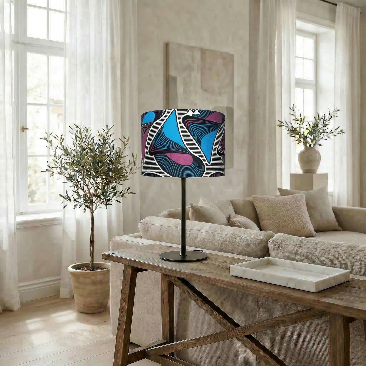 Lampenschirm „Blue Shell“