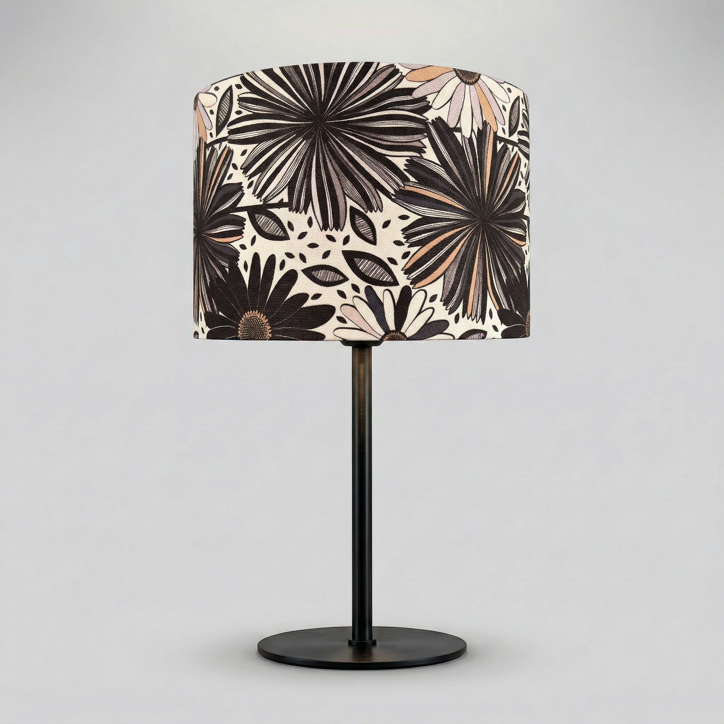 Lampenschirm „Black Flowers“