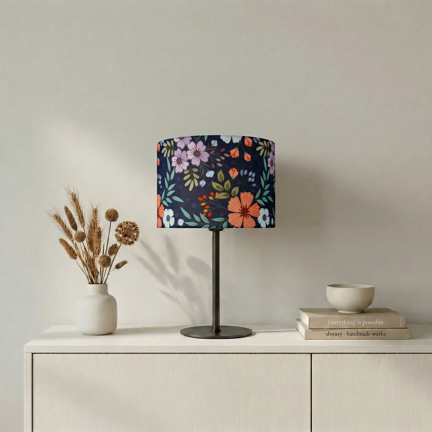 Lampenschirm „Midnight Floral“