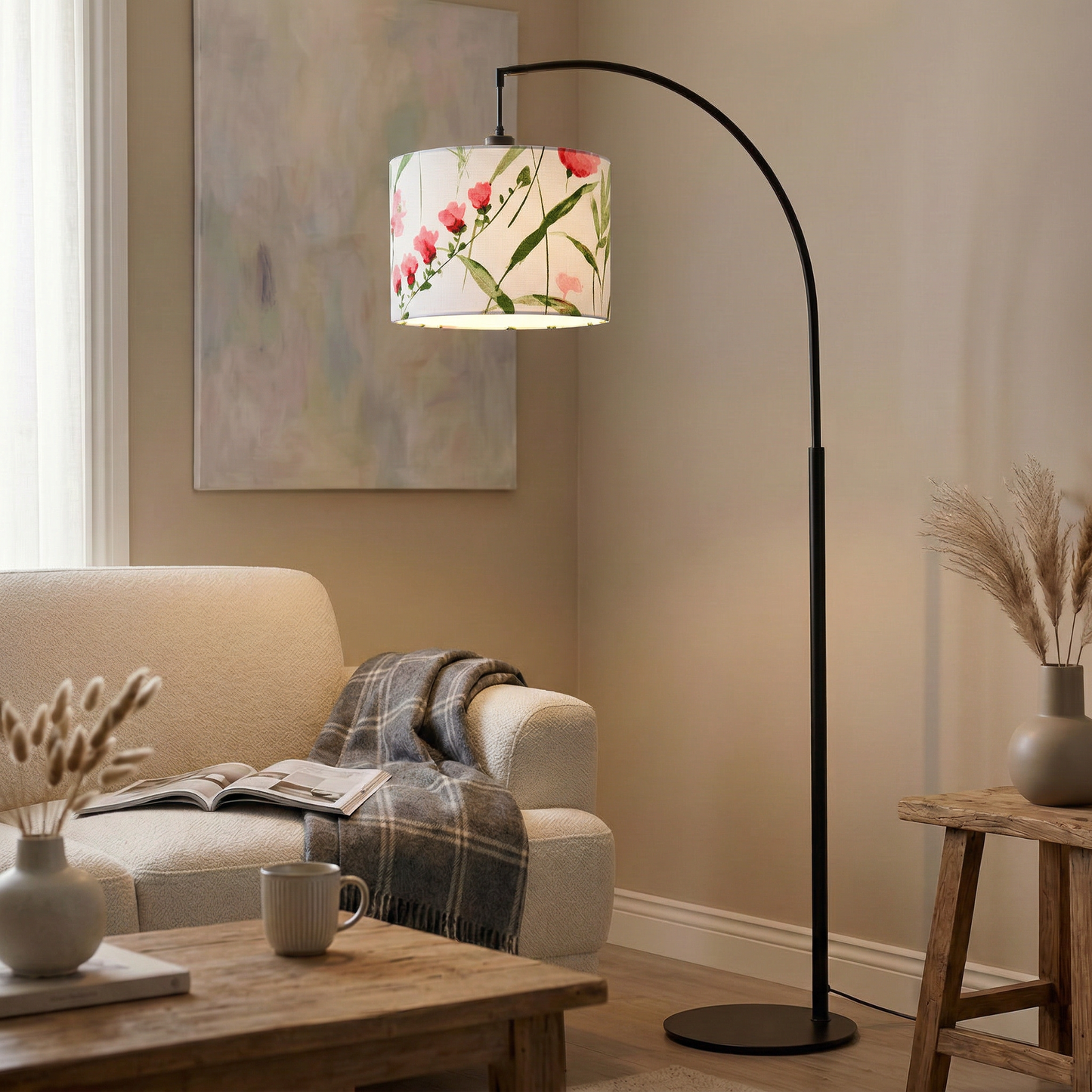Lampshade "Floral Fresia"