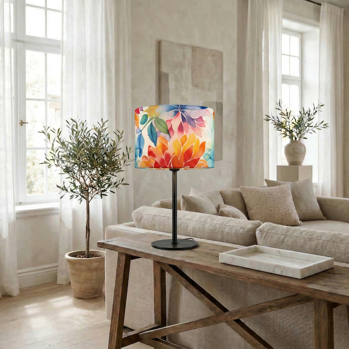Lampenschirm „Watercolor Bloom“