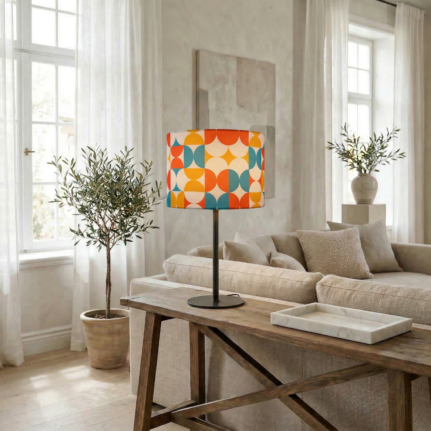 Lampenschirm „Retro Tiles“