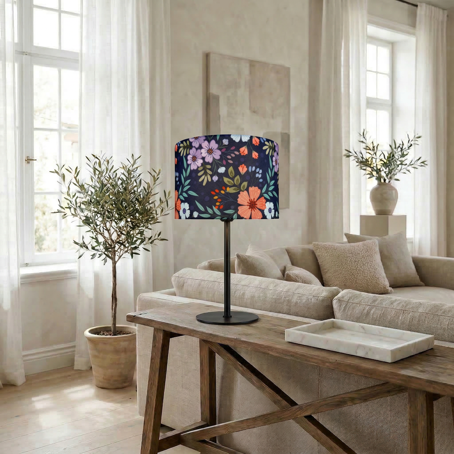 Lampenschirm „Midnight Floral“