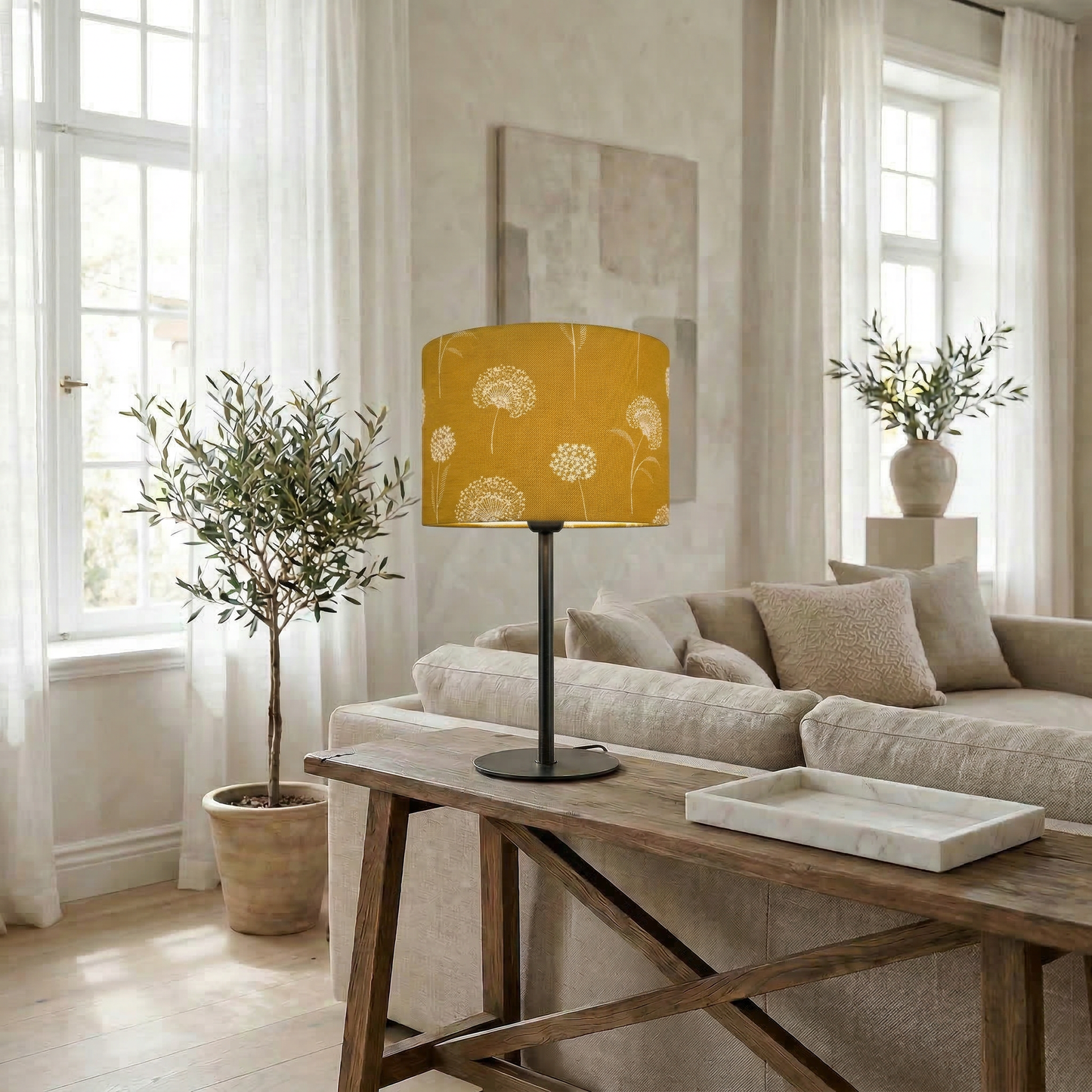 Lampenschirm „Golden Bloom“