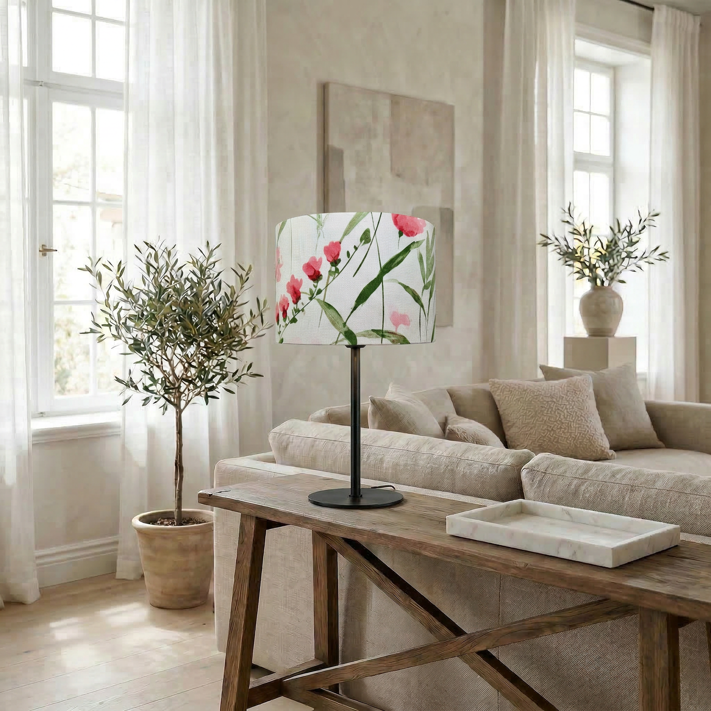 Lampshade "Floral Fresia"