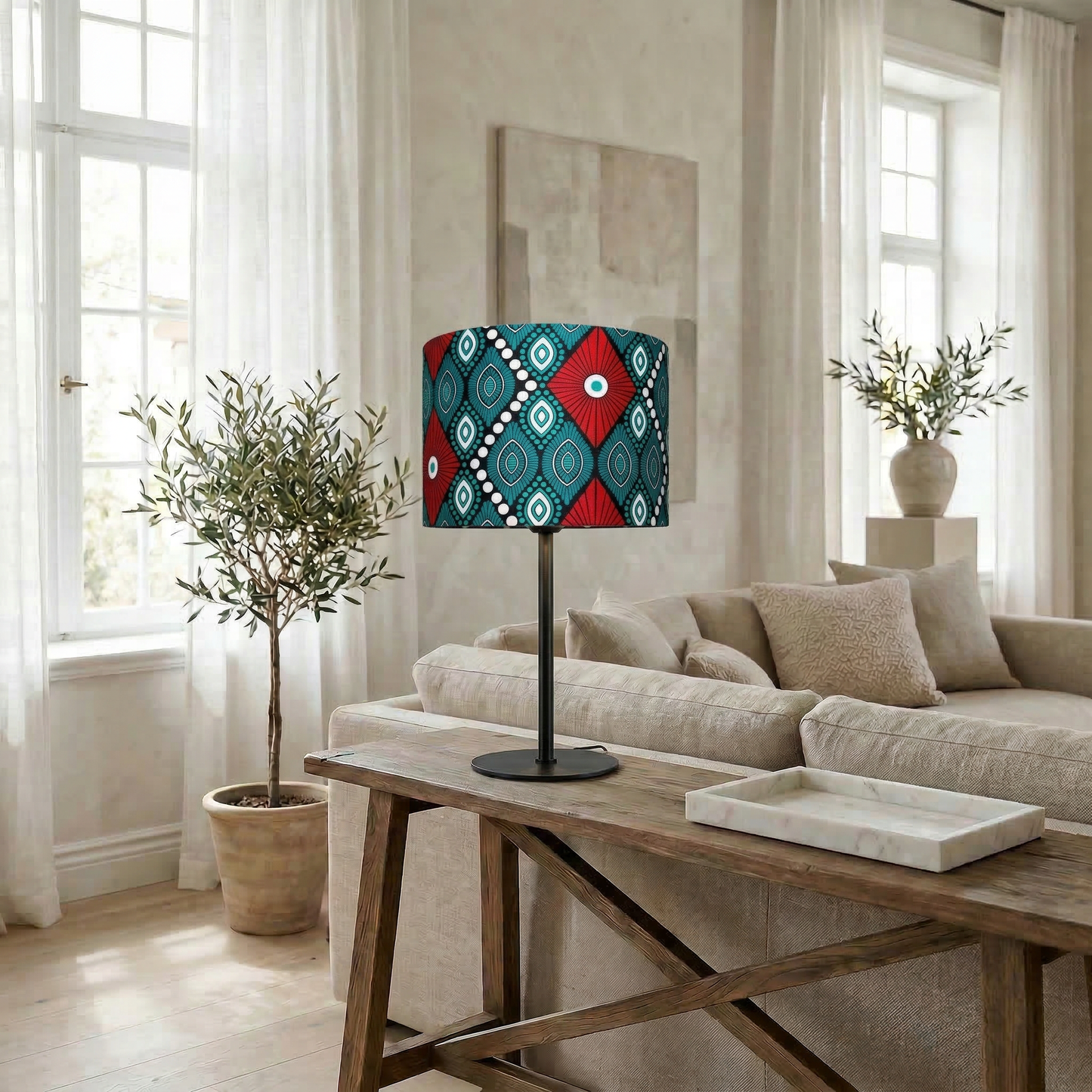Lampenschirm „Red Diamonds“